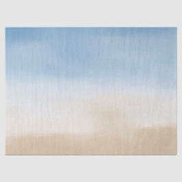 Papel De Seda Azul, Céu Azul, Areia, Cor de Água