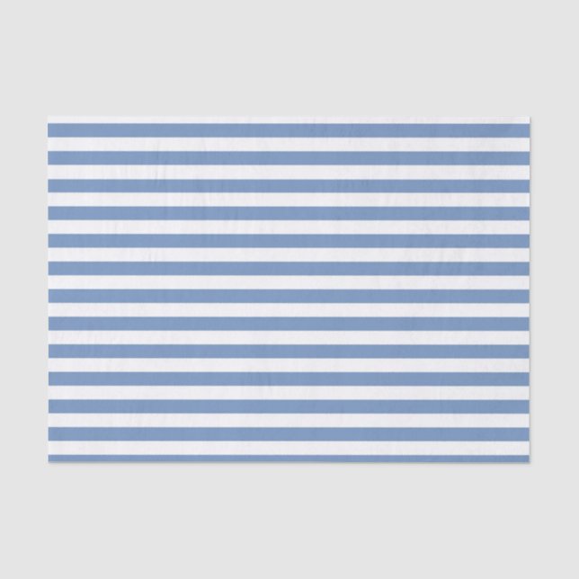 Papel De Seda Azul/Cinza e faixas brancas (Frente )