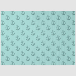 Papel De Seda Azul Claro e Dourado Design da Série Náutica 13