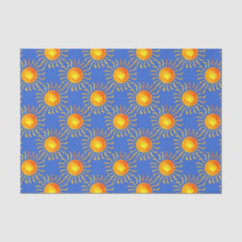Papel De Seda Azul com Sol