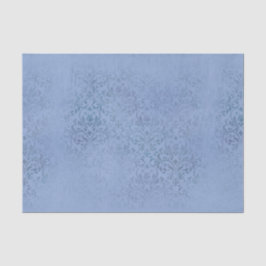 Papel De Seda Azul - Damasco