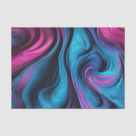 Papel De Seda Azul e Rosa de Empenho Moderno