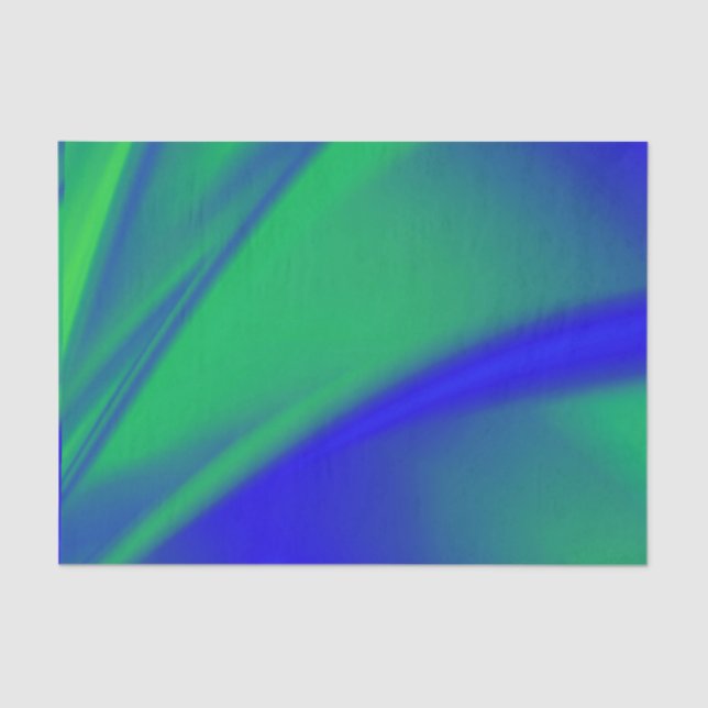 Papel De Seda Azul e Verde Flush (Frente )