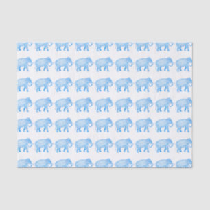 Papel De Seda Azul extravagante elefante modelado