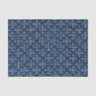 Papel De Seda Azul Indigo Japonês