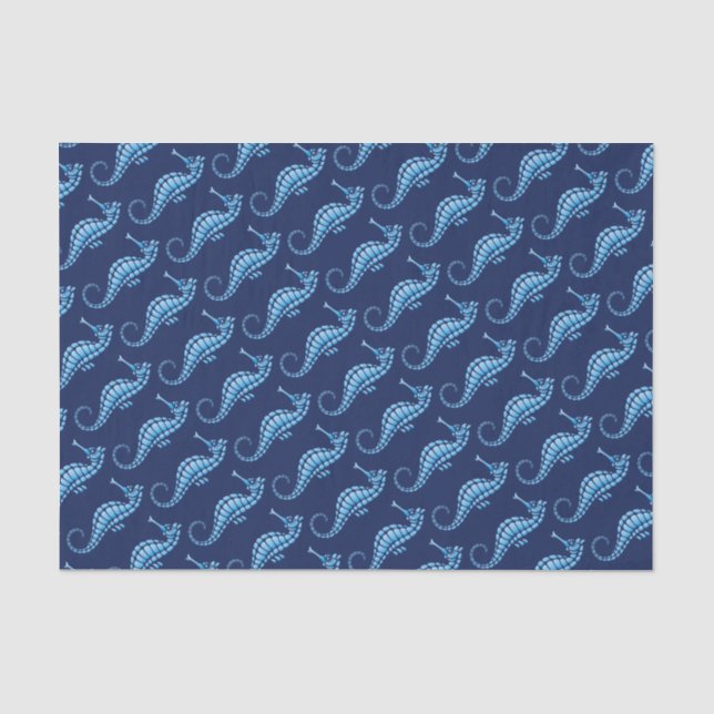 Papel De Seda Azul-marinho (Frente )