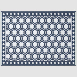 Papel De Seda Azul Marinho Moderno Decoupage com Incisão de Osso