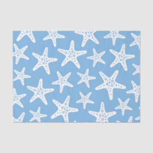 Papel De Seda Azul-padrão de Starfish