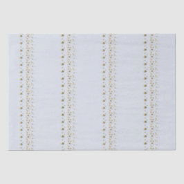 Papel De Seda Azul Pálido com Acento Dourado