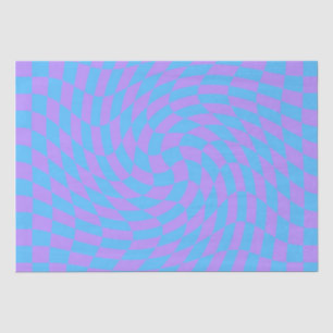 Papel De Seda Azul pálido e verificação de Lavanda