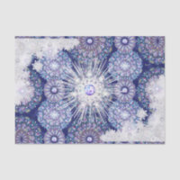 Azul-rocha e floco de neve