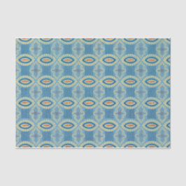 Papel De Seda Azul-safra com padrão