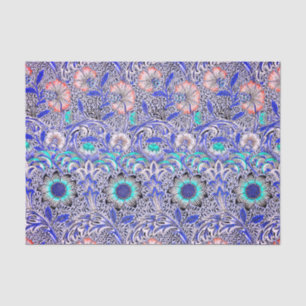 Papel De Seda Azul vintage rosa Corncockle de William Morris