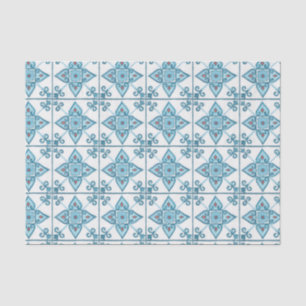 Papel De Seda Azulejo azul marroquino Motif