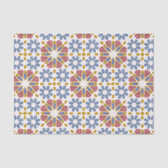 Papel De Seda Azulejo marroquino (Frente )