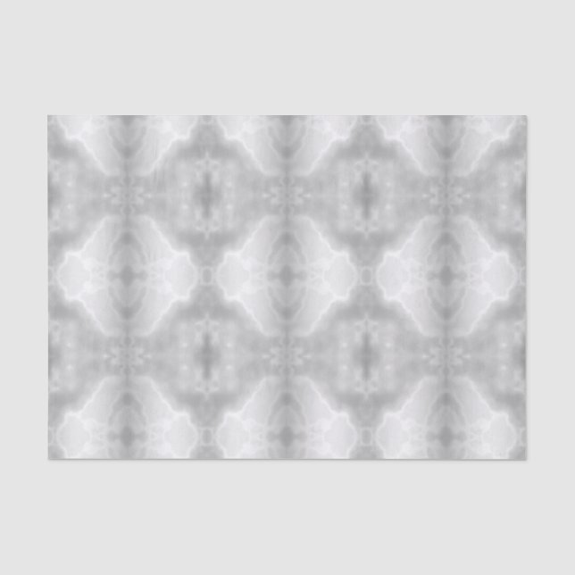 Papel De Seda Azulejo monocromático de Quatrefoil (Frente )