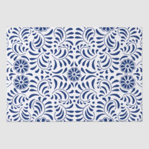 Papel De Seda Azulejo Talavera Estilo Espanhol Fiesta