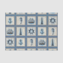 Azulejos náuticos | Roda do navio de ancoragem de 