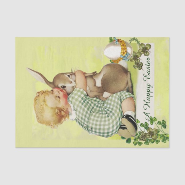 PAPEL DE SEDA BABY ABORDANDO LESTE BUNNY (Frente )
