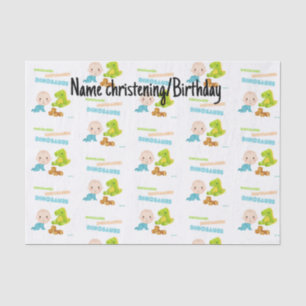 Papel De Seda Baby Dinosaur