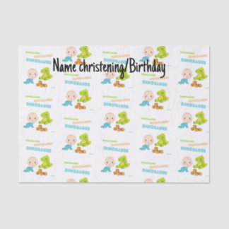 Papel De Seda Baby Dinosaur