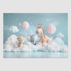 Papel De Seda Baby Giraffe com todos os seus amigos