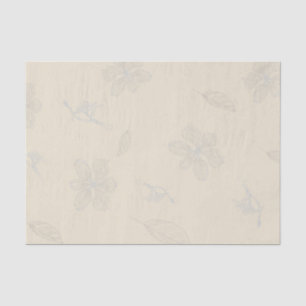 Papel De Seda Bacia Hidrográfica de Dogwood Desenhada
