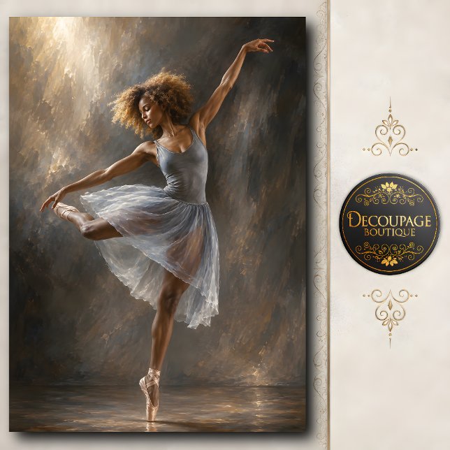 Papel De Seda Bailarina Contemporânea de Ballet Graciosa (Graceful Contemporary Ballet Dancer Tissue Paper)