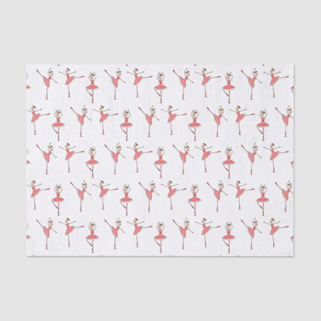 Papel De Seda Bailarina Dançarina de Ballet (Frente )