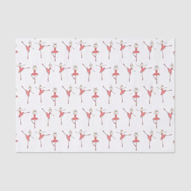 Papel De Seda Bailarina Dançarina de Ballet (Frente )