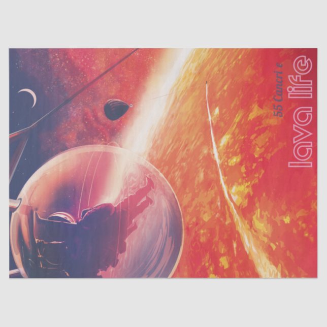 Papel De Seda Balão de ar quente extremo na paisagem vulcânica (Frente )