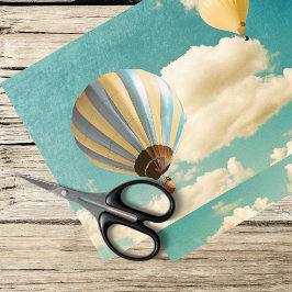 Papel De Seda balão de ar quente vintage