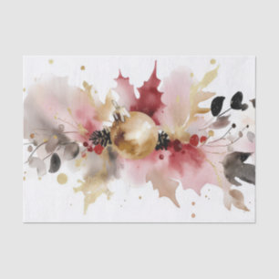 Papel De Seda Balas e Flores coloridas de natal