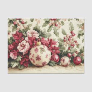 Papel De Seda Balas e Flores de Natal Coloridas