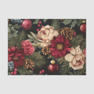 Papel De Seda Balas e Flores de Natal Coloridas