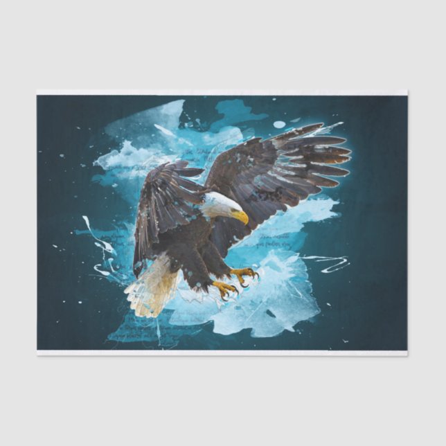 Papel De Seda Bald Eagle Art (Frente )