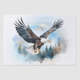 Papel De Seda Bald Eagle Watercolor