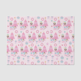Papel De Seda Balé de Noz-Craqueador de Natal Cor-de-Rosa