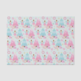 Papel De Seda Balé de Noz-Craqueador de Natal Cor-de-Rosa