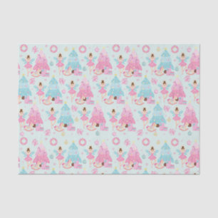Papel De Seda Balé de Noz-Craqueador de Natal Cor-de-Rosa
