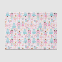 Papel De Seda Balé de Noz-Craqueador de Natal Cor-de-Rosa