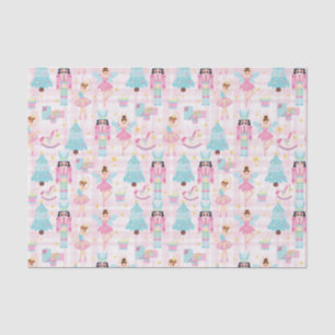 Papel De Seda Balé de Noz-Craqueador de Natal Cor-de-Rosa