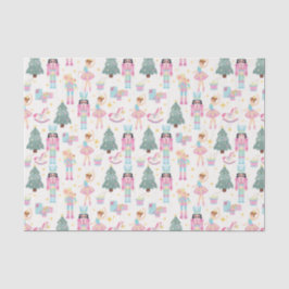 Papel De Seda Balé de Noz-Craqueador de Natal Cor-de-Rosa
