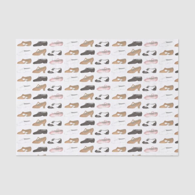 Papel De Seda Balé Jazz Tap Calçados de dança de caracteres de a (Frente )