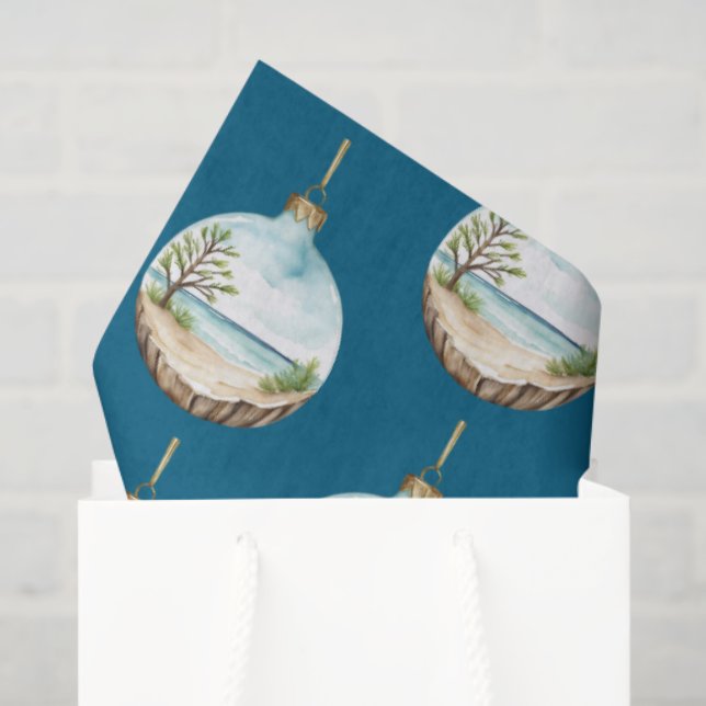 Papel De Seda Baleeira de Natal Whimsso (Sacola de presentes)