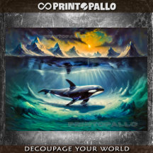 Baleia Assassina (Orca) no mundo subaquático gelad