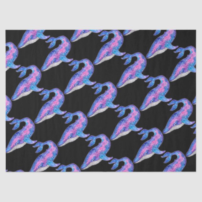 Papel De Seda Baleia espacial (Frente )