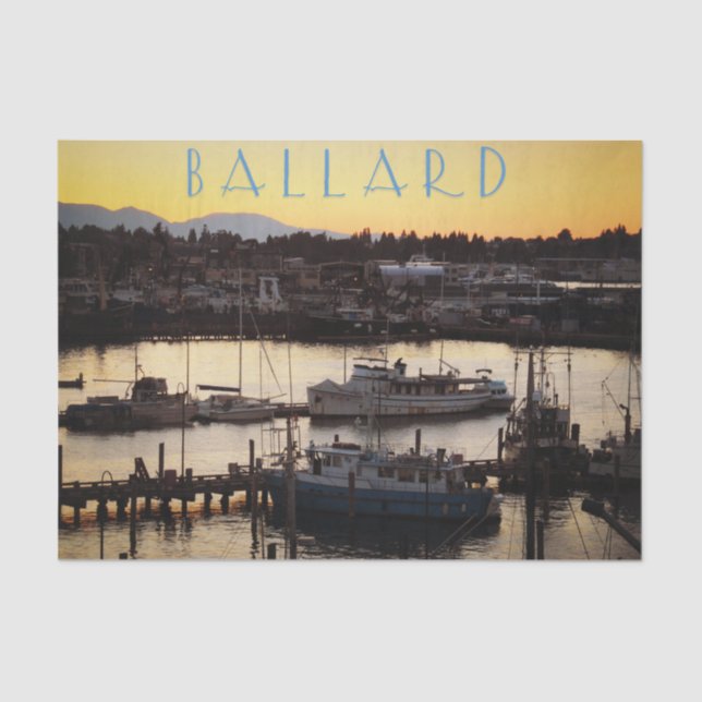 Papel De Seda Ballard Boats (Frente )