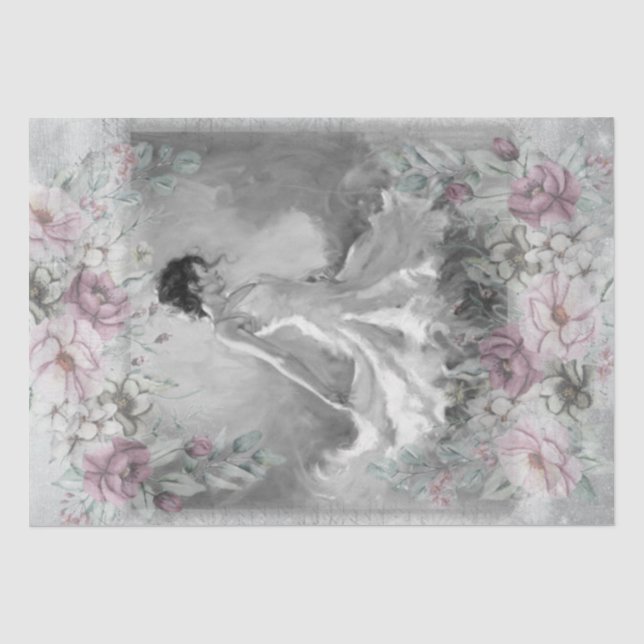 Papel De Seda Ballerina Balé Dancer (Frente )