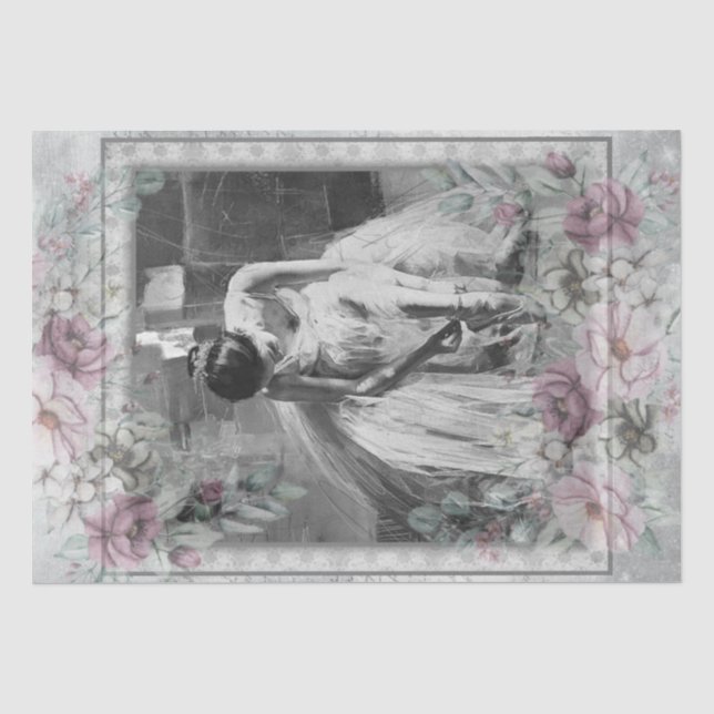 Papel De Seda Ballerina Balé Dancer (Frente )